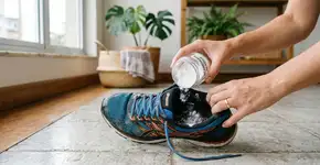 Colocar bicarbonato de sódio dentro do tênis à noite: para que serve e como fica o calçado de manhã