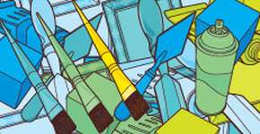 Obras de Laurie Anderson em exposição no CCBB