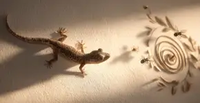 O que significa quando pequenos répteis visitam sua casa