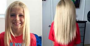 Menino deixa cabelo crescer para fazer perucas a crianças com câncer