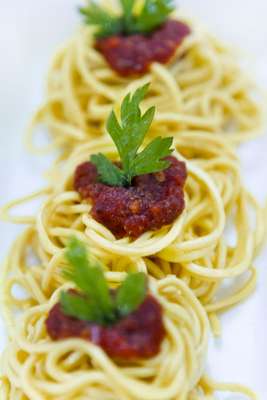 Spaghetti à bolonhesa (Barraca Comidinha Italiana, do Cebolinha)