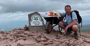 Tutor leva cachorro com leucemia para despedida em sua montanha preferida