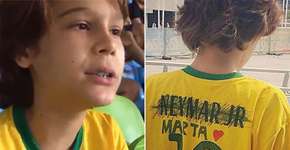 Pequenos torcedores: ele trocou nome de ‘Neymar’ por ‘Marta’