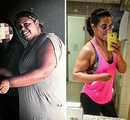 A ex-obesa mudou radicalmente de vida