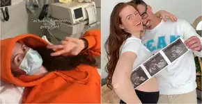 Influenciadora vai ao médico com constipação e descobre gravidez de 6 meses