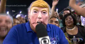 Márcio Canuto veste máscara de Trump e vira sensação na internet