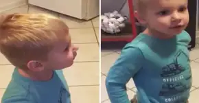 Bebê dá resposta super sincera quando descobre que terá um irmão