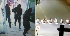 Vídeo: Criminosos assaltam bancos e fazem reféns em Criciúma (SC)
