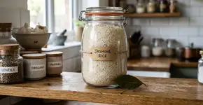 Guardar arroz cru dentro de um pote de vidro: onde colocar e qual o significado