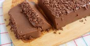Receita de flan de chocolate que não vai ao fogo