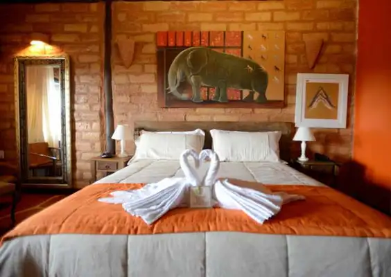 Interior das suítes da Pousada Inácia