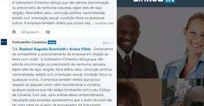Funcionário da Votorantim é demitido após homofobia no LinkedIn