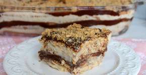 Pavê de paçoca com chocolate mais delicioso dos últimos tempos