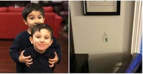 Esta mãe teve a MELHOR ideia para o desenho do filho na parede