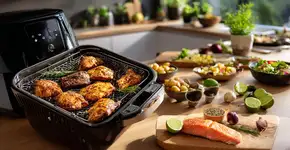 Air fryer faz um salmão perfeito em 15 minutos que bate de frente com um restaurante caro