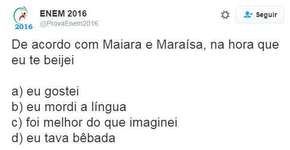 Página zoeira traz as questões mais improváveis do Enem (ou não)