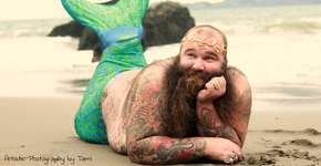 Este homem posou para uma sessão de fotos insuperável