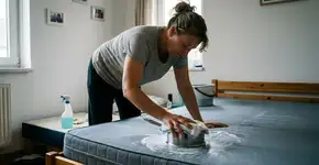 Por que você deve polvilhar o bicarbonato no colchão e pra que isso serve?