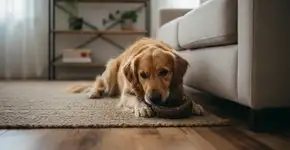 O que seu cão tenta dizer ao esconder o petisco