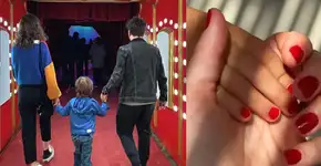 Esposa de Junior Lima rebate críticas por pintar unha de filho