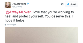 Autora de ‘Harry Potter’ escreve feitiço para fã tatuar e sair da depressão