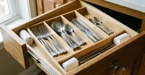 Para que serve colocar giz escolar no fundo da gaveta de talheres e como trocar para eles nunca ficarem com manchas escuras