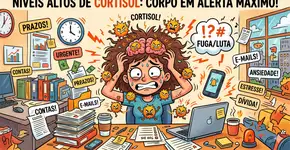 Como o corpo reage quando o cortisol no sangue está muito elevado?