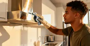 Pare de esfregar; existe um jeito muito mais esperto de limpar a coifa