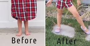 Mãe faz lindos vestidos para as filhas com as roupas do marido