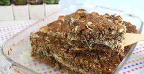 Kibe de forno recheado com creme de espinafre