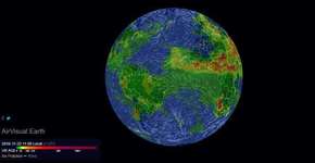 Mapa interativo mostra poluição do planeta em tempo real
