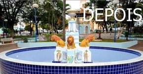 Restaurada, fonte histórica em Ibitinga recebe críticas por descaracterização