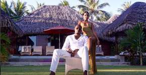 Usain Bolt posta foto ao lado da namorada com mensagem de amor