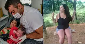 Ela só descobriu que estava grávida quando começou a parir na sala de casa