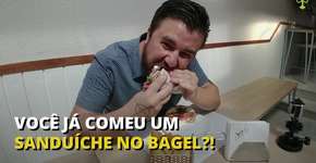 Você já comeu um sanduíche no bagel?!