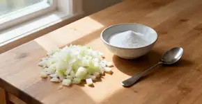 Misturar cebola com bicarbonato de sódio: Por que é recomendado e para que serve