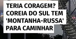 Teria coragem? Coreia do Sul tem montanha-russa para caminhar