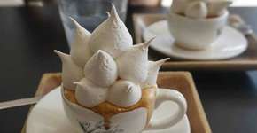 Criaram o café de suspiro! Comer, beber ou comer?