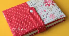 Capas protetoras artesanais para livros – R$ 30