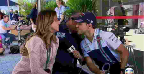 Galvão Bueno fica ‘de vela’ em beijo de Felipe Massa e vira piada