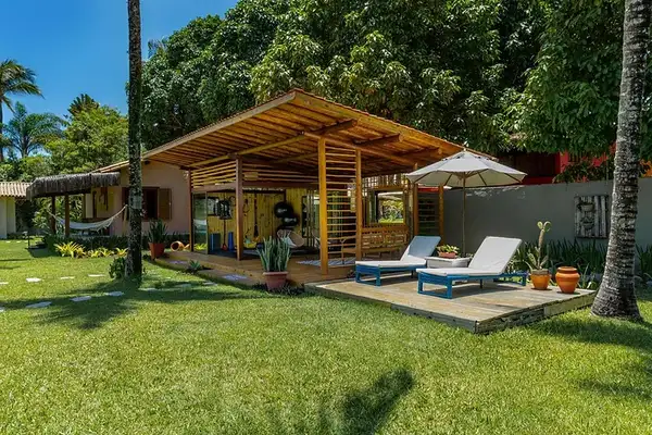 Área externa da Pousada Recanto do Arraial