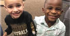 Meninos ficam carecas e ensinam adultos a não ter preconceito