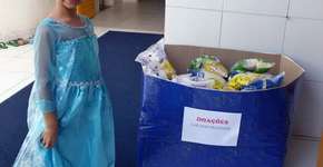 Garota comemora 6 anos e pede de presente doações para asilo