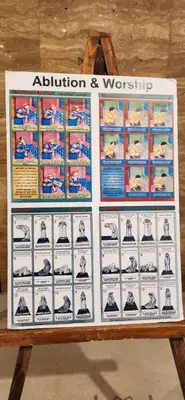 Orientação de vestimenta para visitar a mesquita