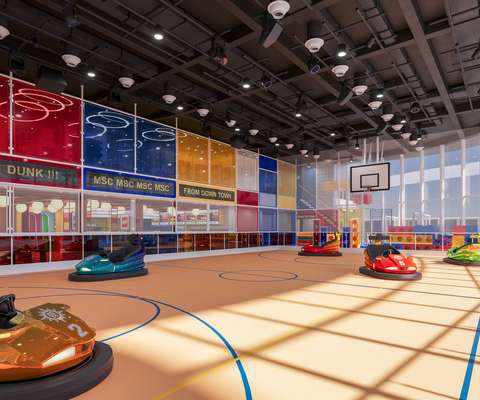 O MSC World Atlantic terá carrinhos de bate-bate