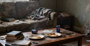 O que significa quando alguém não limpa a casa com muita frequência?