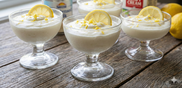 A sobremesa gelada de limão de 3 ingredientes que fica pronta em 10 minutos
