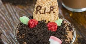 Mousse de chocolate cemitério: você comeria?