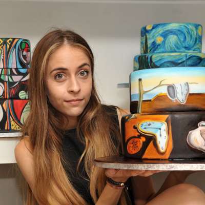 A artista recria obras de arte em bolos (Reprodução/Maria A. Aristidou)