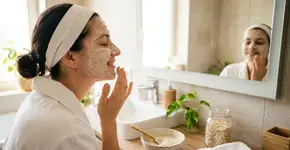 Pele radiante em 5 minutos com a máscara caseira de iogurte e aveia